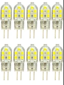 (10 Adet) Osaka 2W Beyaz Işık (6500K) G4 Duylu (İğne Bacak) Led Kapsül Ampul - 1