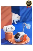 Yeni Nesil Şarjlı Renkli Kuyruk Aparatlı Eğlenceli Akıllı Uzaktan Kumandalı Robot Kedi Oyuncağı - 7