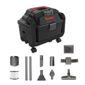 Kress KH035.9 20Volt 250W/17Kpa Flexi Esnek Hortumlu Şarjlı Islak/Kuru Süpürge & Üfleme (Akü Dahil Değildir) - 1