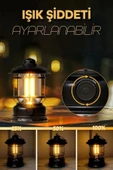 Çok Amaçlı Ayarlanabilir Şarjlı 2 Kademeli 500 Lümen Enerji Tasarruflu 3 COB Retro LED Kamp Lambası - 4