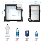 Acopower PX50 12/24/220Volt 50Litre Kompresörlü Tekerlekli Outdoor Oto Buzdolabı (Akü Dahil Değildir) - 5