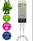 MobiLX 60W Type-C to Type-C Hızlı Şarj Kablosu – Örgülü Yapı | Model: MU-09 - 1