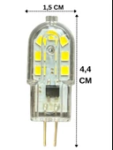 (10 Adet) Osaka 3W Beyaz Işık (6500K) G4 Duylu (İğne Bacak) Led Kapsül Ampul - 2