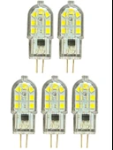(5 Adet) Osaka 3W Beyaz Işık (6500K) G4 Duylu (İğne Bacak) Led Kapsül Ampul - 1