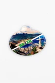 Brezilya Rio de Janeiro Temalı Oval Magnet thumbnail 3