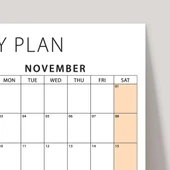 Amerikan Standardı 2025-2026 Akademik Duvar Takvimi, Eylül Başlangıçlı Takvim, Pazar Günü Başlangıçlı, Akademik Planlayı thumbnail 4