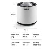 Ozmik Dinamik hava nemlendirici 800ml 6spray mod RGB LED Aydınlatma Nemlendirici Difüzör Makinesi - 8