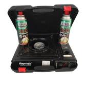 Portatif Kamp, Piknik, Seyahat Ocağı ve 2 Adet Gaz Kartuşu thumbnail 6