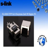 S-LINK SL-KS65 FTP CAT6 3U 90 DERECE KESTONE JACK - 1