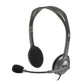 Logitech H111 981-000593 Stereo Mikrofonlu Headset Gri - 1
