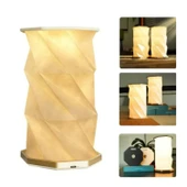 Ozmik Dönen Kitap Işığı ABS Ahşap ve Kağıt Lamba Taşınabilir USB Şarj Edilebilir thumbnail 3