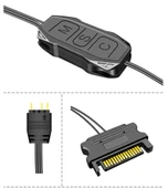 Coolmoon 5V 3Pin RGB ARGBden Denetleyici Güç Adaptörüne Bilgisayar PC Kasa LED F/F - 1