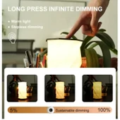 Ozmik Dönen Kitap Işığı ABS Ahşap ve Kağıt Lamba Taşınabilir USB Şarj Edilebilir thumbnail 5