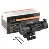 Magnifier 3x Yakınlaştırmalı Dürbün-22mm Ray Uyumlu,(Katlanır Yaylı Ayaklı) thumbnail 2