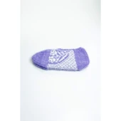 2 Çift El Örgüsü Kışlık Şık Kadın Yün Patik Set 1 thumbnail 2