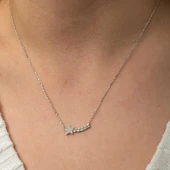 Gümüş Kayan Yıldız Kadın Kolye thumbnail 6