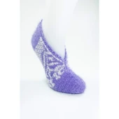 2 Çift El Örgüsü Kışlık Şık Kadın Yün Patik Set 1 thumbnail 4