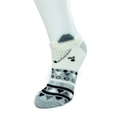 4 Çift Yumuşak Ponpon 3 Boyut Kulaklı Desenli Pamuklu Kadın Bilek çorap thumbnail 5