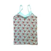 5 Adet Kadın Askılı Desenli Atlet Dantelli Empirme Pamuklu Penye D1-5 thumbnail 7