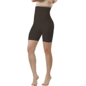 Mideli Uzun Paçalı Bayan Korse 11005 - Siyah thumbnail 1