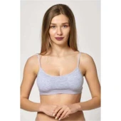 Pedli İp Askılı Gri ve Pembe Büstiyer 2 adet thumbnail 2