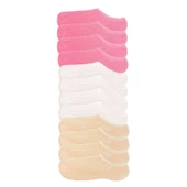 12 Adet Kadın Sneaker Dantelli File Pamuklu Yumuşak Çorap thumbnail 1