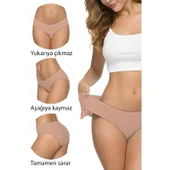 7 Adet Kadın Dikişsiz Lazer Kesim Esnek İz yapmayan Külot S4 thumbnail 6