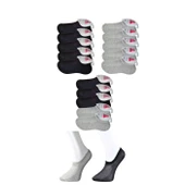 Siyah ve Gri Kadın Görünmez Çorap 15 çift thumbnail 1