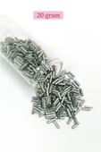 Uzun Boru Kesme Boncuk Çap 2mm Uzunluk 10 mm - 20 Gram - Desenli Gümüş - BNC244 thumbnail 1