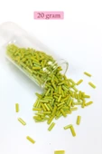 Uzun Boru Kesme Boncuk Çap 2mm Uzunluk 10 mm - 20 Gram - Yeşil - BNC243 thumbnail 1