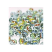 100 Adet Karışık Renk Cam Misket Bilye Oyuncak Cam Bilya Gülle thumbnail 3