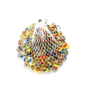 100 Adet Karışık Renk Cam Misket Bilye Oyuncak Cam Bilya Gülle thumbnail 2