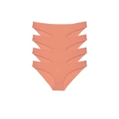 4 adet Süper Eko Set Likralı Kadın Slip Külot Pudra thumbnail 1