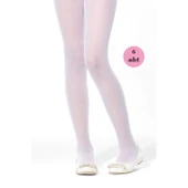 6 Adet Opak Külotlu Çocuk Çorabı 40 denye Beyaz thumbnail 1