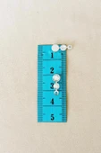 Oya Abiye Bileklik Kolye Pleksi Metalik Plastik Pul Gümüş Renk 24 gram 300 adet - BNC560 - 2