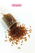 Kesme Cam Boncuk 2mm - 60 Gram - Şeffaf Açık Kahve - BNC391 - 1