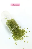 Kesme Cam Boncuk 2mm - 60 Gram - Şeffaf Çimen Yeşili - BNC393 thumbnail 1