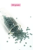Dökme Cam Kum Boncuk (8/0) 3 mm - 60 Gram - Şeffaf Gri - BNC215 thumbnail 1