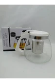 Çelik Süzgeçli Cam Demlik 900 Ml. Royaleks-8882 thumbnail 2