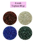 Dökme Cam Kum Boncuk (8/0) 3 mm - 4 Renk - Toplam 80 Gram - BNC420 thumbnail 1