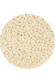 Beyaz Renk 4 mm Yaklaşık 1100 adet / 100 gram Cam Boncuk Oya Yazma Bileklik ve Kolye - 3