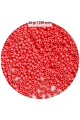 Karpuz Pembesi Renk 4 mm Yaklaşık 220 adet/20 gram Cam Boncuk Oya Yazma Bileklik ve Kolye - 1