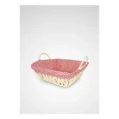 Hasırlı Bezli Ekmek Sepeti Dikdörtgen Renkli Royaleks-8822 thumbnail 2