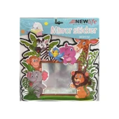 Resimli Çocuk Desenli 30x30 Cm Dekoratif Ayna Royaleks-CLKN-1710 - 1