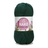 5 Adet Cotton Lüks Yelek Tunik Kazak Bluz Hırka İpi Yünü Koyu Yeşil 97580 - 2