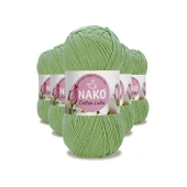 5 Adet Cotton Lüks Yelek Tunik Kazak Bluz Hırka İpi Yünü Çağla 97578 - 1