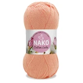 5 Adet Cotton Lüks Yelek Tunik Kazak Bluz Hırka İpi Yünü Somon 97594 - 2