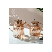 Kabartmalı Borosilikat Cam Demlik 1000ml Royaleks-CM-2006 thumbnail 3