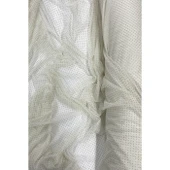 Yağmur Damlası Simli Abiye Elbise Şallık Tül Kumaş Ekru 12 thumbnail 1