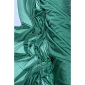 Yağmur Damlası Simli Abiye Elbise Şallık Tül Kumaş Zümrüt Yeşili 41-K thumbnail 1